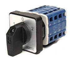 Кульковий перемикач полюсів реверсивний 4-полюсний (1-0-2) 63 А 64*64