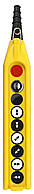 Пульт управления 9 кнопочный подвесной (6 кнопочный и кнопка с ключом и аварийный стоп d=30 mm) (2 скорости)