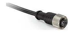 Корпус із розеткою кабелем поліуретан 2 м з'єднання М12 (3 виведення)