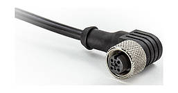Корпус із виделкою кабелем поліуретан 2 м з'єднання М12 (4 виведення) 90*