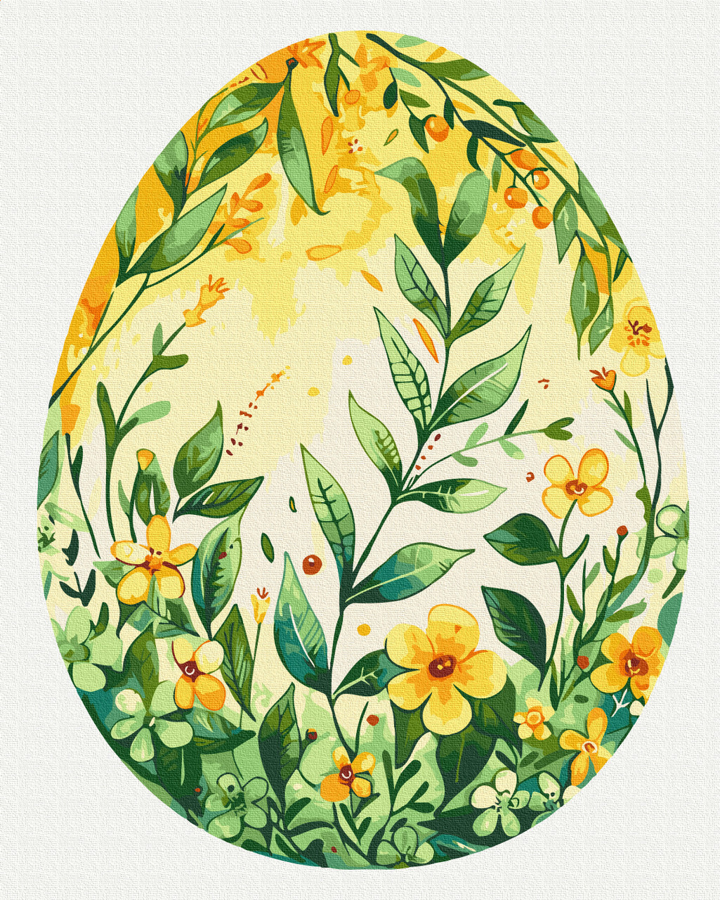 Картина за номерами Квіткове великодні яйце melmil