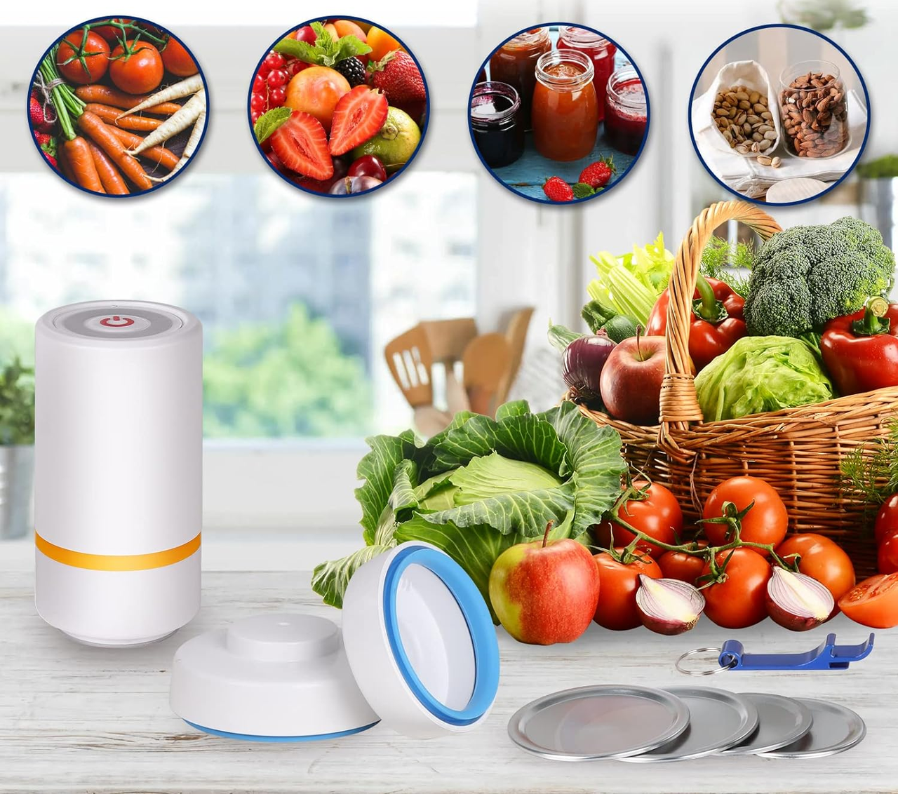 Вакууматор вакуумний пакувальник VACUUM SEALER XL-709, Апарат для щільного пакування