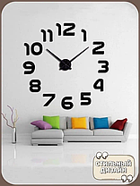 Великий настінний годинник DIY Clock NEW 55 ЧЕРНИЙ і СРІБЛО (172520 ), фото 4