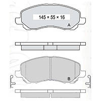 Колодки тормозные перед Citroen Ситроен C4 AIRCROSS 1.6 HDi з12р (Intelli)