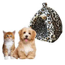 М'який будиночок для собак і котів Pet Hut White Розмір будиночка: 27*28 Маленька, Лежак для тварин, фото 6