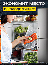 Вакуумні пакети для вакуумного пакувальника харчових продуктів 30 см, Пакувальні пакети для видалення повітря, фото 4