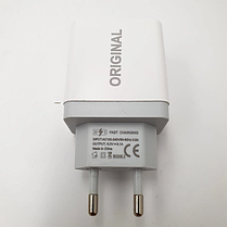 Адаптер (A-14) 220v 2 usb with digital display CX QC03, Мережевий зарядний пристрій, фото 6