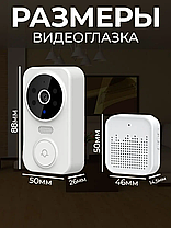 Міні Дзвінок M8 WIFI APP ULOOKA with bell, Відеодомофон, фото 3