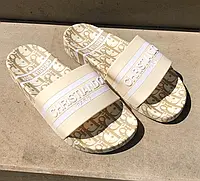 Мужские кроссовки Christian Dior Slides Cream кристиан диор