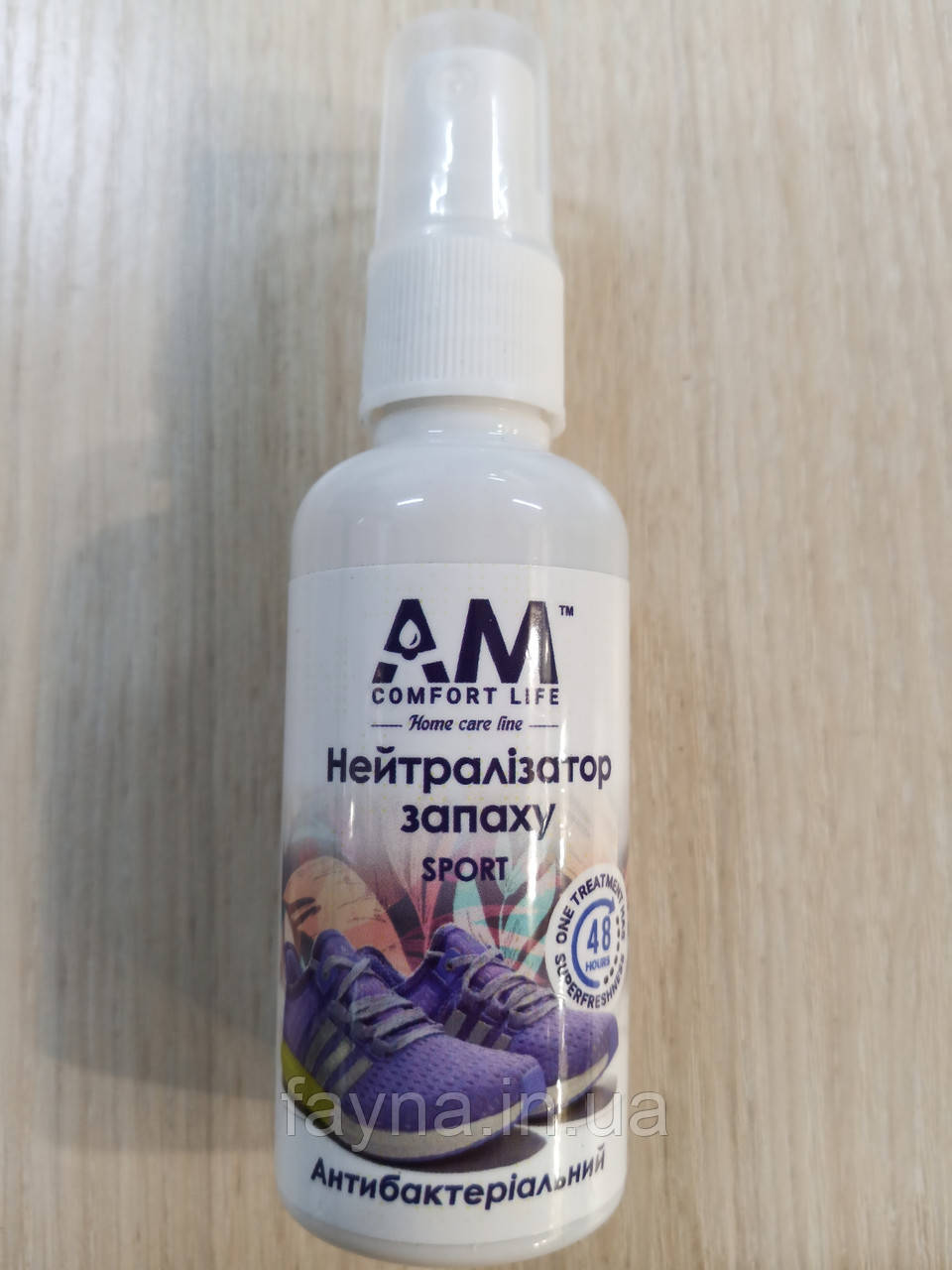 Антибактеріальний нейтралізатор запаху (дезодорант) AM Comfort Life Sport, 50мл