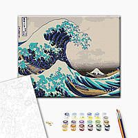 Картина по номерам "Большая волна в Канагаве. Хокусая", "BS21794", 40x50 см