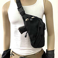 Тактическая быстросъемная сумка-кобура для пистолета на плечо/под руку