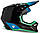 Мотошолом дитячий Fox YTH V1 Ballast чорний/синій/зелений, YS, фото 2