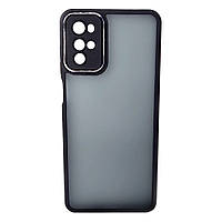 Чохол Fiji Lens для Motorola G22 бампер матовий з захистом блока камер Black