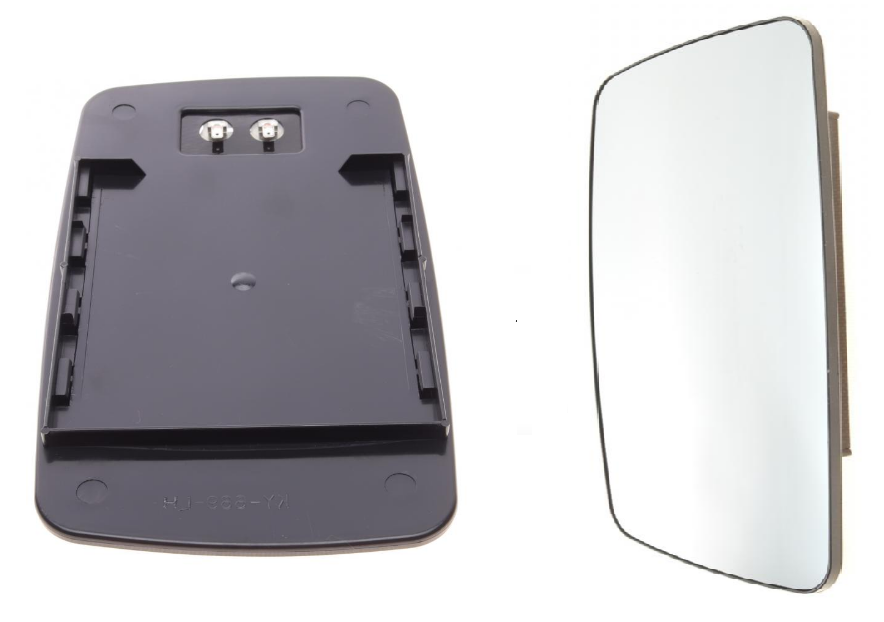 Вкладиш скло дзеркала Volkswagen LT 1995-2006 Фольксваген ЛТ 28 35 46 (праве з підігрівом та рамкою), фото 1