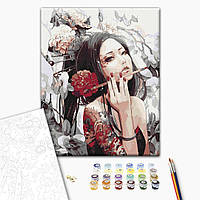 Картина по номерам "Девушка с татуировкой дракона", "BS269"