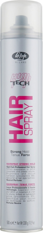 Лак-спрей для волосся сильної фіксації Lisap High Tech Hair Spray Strong