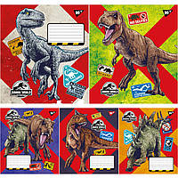 Тетрадь школьная (А5, 12 листов, в клетку) YES Jurassic world 766271