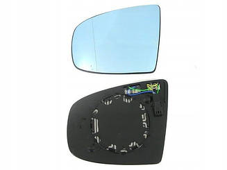 Вкладиш дзеркала лівий з обігрівом асферичний BLUE 2pin BMW X5 E70 / X6 e71