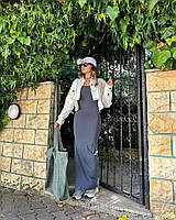 Сукня жіноча облягаюча довжини міді з плотної віскози, фото 7