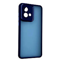 Чохол Fiji Lens для Motorola G84 (XT2347) бампер матовий з захистом блока камер Blue