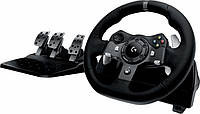 Ігровий руль з педалями Logitech G920 Driving Force PC/Xbox One Black (941-000124)