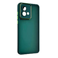 Чохол Fiji Lens для Motorola G84 (XT2347) бампер матовий з захистом блока камер Dark Green