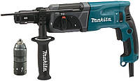 Перфоратор прямой Makita HR2470T 2.4 Дж, 780 Вт, SDS+, кейс Б4675-8