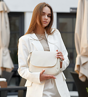 Жіноча сумка Крос-боді Молочний, сумка для дівчат, стильна сумка через плече MODIX