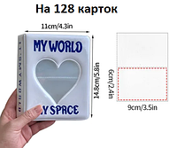 Альбом на 128 карточек К-POP. Біндер для фотокарточек lomo card photocards