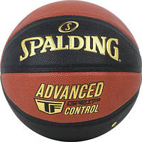 М'яч баскетбольний Spalding Advanced Grip Control чорний, помаранчевий Уні 7