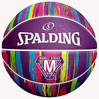 М'яч баскетбольний Spalding Marble Ball фіолетовий Уні 7