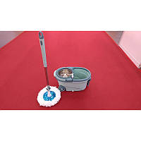 Швабра с ведром круглая на колесах Mop bucket + mop set