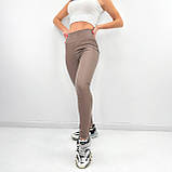 📌 Жіночі стильні лосини з еко-шкіри, висока посадка, тонкі | Модні шкіряні штани красиві | Норма, фото 2