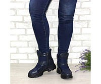 Жіночі сині черевики, штучна замша / штучна шкіра, Fmj, розмір 39