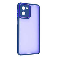 Чохол Fiji Lens для Realme C33 бампер матовий з захистом блока камер Blue