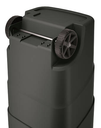 Бак для сміття Prosperplast Wheeler 110 л, антрацит, синя кришка, фото 4