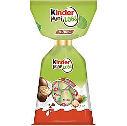 Kinder Mini Eggs Haselnuss Ostern Шоколадні яйця з горіховим кремом 85g