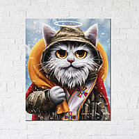 Постер "Котик Святой Николай © Марианна Пащук", "CN5331M", 40x50 см