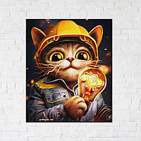 Постер "Котик-энергетик © Марианна Пащук", "CN5333M", 40x50 см