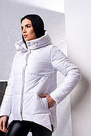 Курточка жіноча, осінь/зима, з капюшоном розміри: S, M, L (біла)