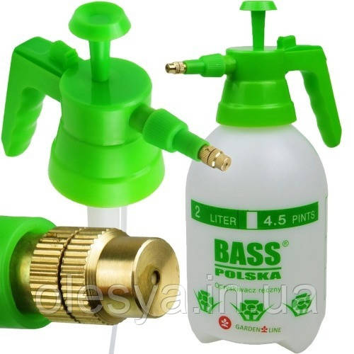 Обприскувач ручний, напірний, 2 л, плечовий Bass Polska BH 8606, фото 1
