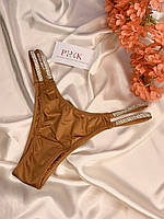 Трусы Double Shine Strap Smooth Brazilian Panty Toffee от Victoria`s Secret