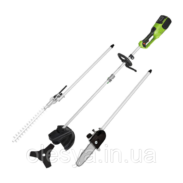 Тример багатофункціональний, 4 в 1, 2 х 24 В, без акумуляторів Bass Polska BH 8452, фото 1