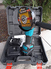 Потужна Безщіткова акумуляторна болгарка з двома акумуляторами (24V/4.0Ah) та регулюванням обертів.