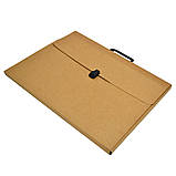 Папка-портфель А3 для малюнків та ескізів, 20 мм, крафт-картон, фото 4