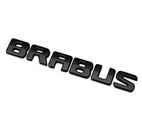 Напис емблема BRABUS чорний матовий значок Брабус Mercedes-Benz