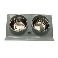 Миска для собак і кішок із пластиковою основою, набір із 2 шт Bass Polska BH 28620