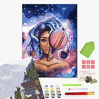 Алмазная картина-раскраска "Мисс Вселенная", "GZS1183"