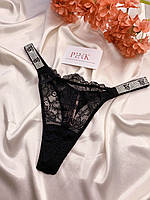 Трусы Shine Strap Lace Thong Panty NEW от Victoria`s Secret